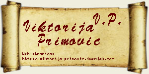 Viktorija Primović vizit kartica